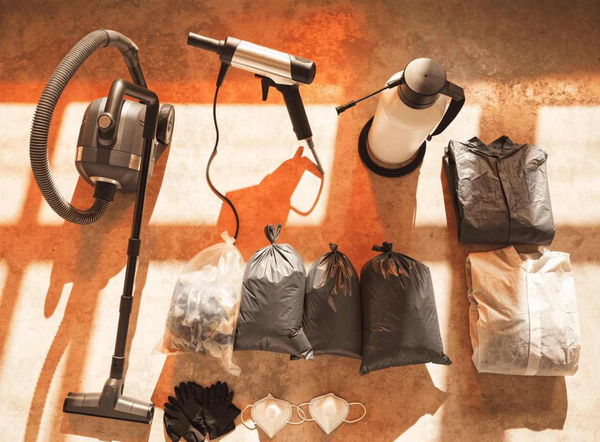 Équipement professionnel de nettoyage Diogène : aspirateur, pulvérisateur, sacs et protections